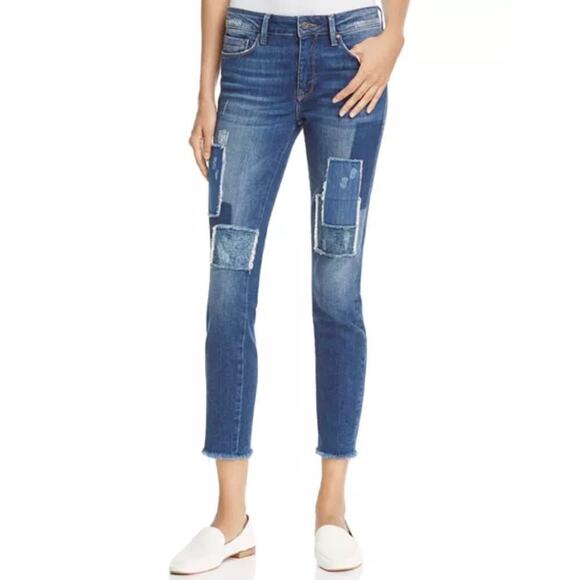 Mavi Adriana Skinny Ankle Jeans in Patched Vintage | Women’s size 26” - Picture 1 of 11